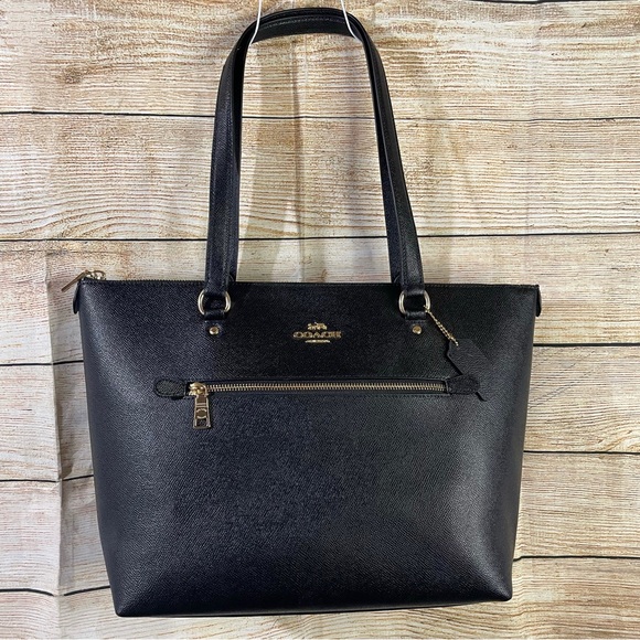 Coach authentic leather shoulder black bag - Picture 7 of 12